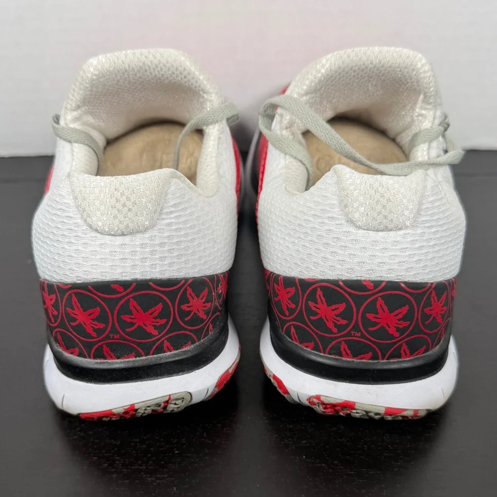 Nike Mens Size 9.5 Ohio State Buckeyes Free Trainer V7 Training Shoes AA0881-605